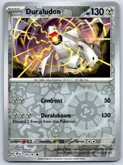 Duraludon - Reverse Holo - Surging Sparks SSP 129/191 Holo Rare Pokemon Card - Image 1
