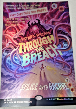 MTG Innistrad Remastered Through The Breach Movie Style 11x17 Holo Foil Poster - Image 1