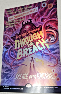 MTG Innistrad Remastered Through The Breach Movie Style 11x17 Holo Foil Poster - Image 2