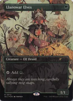 Llanowar Elves Secret Lair Countdown Kit Foil #12 - Image 1