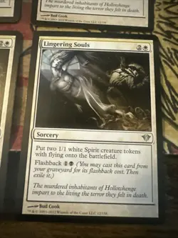 Mtg Magic Dark Ascension Lingering Souls Yellow Print Line Misprint Error X4 Lot - Image 5