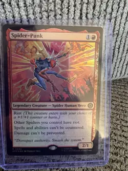 Magic: The Gathering NM Foil Spider-Punk (0092) - Image 3