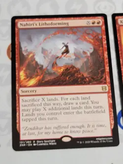 C3273 MAGIC MTG ZENDIKAR RISING KARGAN INTIMIDATOR NAHIRI'S LITHOFORMING LP RARE - Image 2