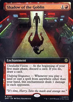 Shadow of the Goblin (Extended Art) Non- Foil R Marvel's Spider-Man 262 NM - Image 1