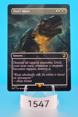 MTG Don't Move (Borderless) Universes Beyond: Jurassic World Regular #1 - Image 1