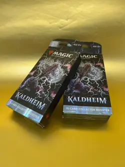 2x Magic The Gathering Kaldheim Collector Booster Packs Sealed Factory Rare 630509922086 - Image 1