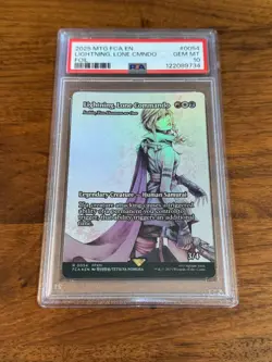 2025 MTG Final Fantasy LIGHTNING, LONE COMMANDO * Through The Ages FOIL * PSA 10 - Image 1
