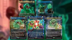 Magic MTG Secret Lair Secret Lair x Ghostbusters: Slimer FOIL - Image 1