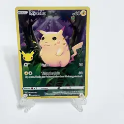 Pikachu 5/25 Pokemon Celebrations 25th Anniversary Base Set Full Art Card LP - Image 1