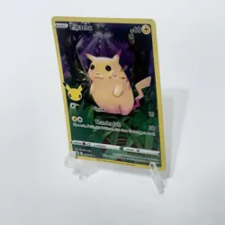 Pikachu 5/25 Pokemon Celebrations 25th Anniversary Base Set Full Art Card LP - Image 2