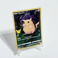 Pikachu 5/25 Pokemon Celebrations 25th Anniversary Base Set Full Art Card LP - Image 4