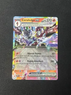 Pokemon TCG Surging Sparks Ceruledge EX 036/191 Holo Double Rare NM - Image 1