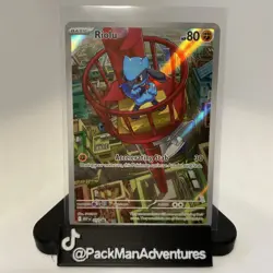 Pokemon TCG Riolu 010 ETB Promo Mega Evolutions Black Star Promo - Image 1