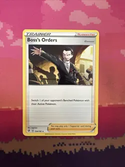 Pokemon Card Boss's Orders Rebel Clash Rare 154/192 Near Mint - Image 1