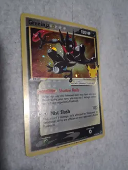Pokemon Greninja TCG SWSH144 Celebrations Black Star Promo Holo Card LP - Image 1