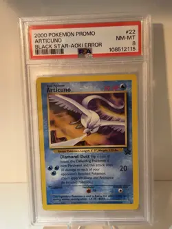 Pokemon Black Star Promo Articuno #22 AOKI ERROR PSA 9 - Image 1