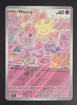 Milcery 152/142 Sv07: Stellar Crown Holo NM Full Art Pokemon TCG Ships FAST - Image 1
