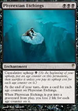 Phyrexian Etchings ~ Moderately Played ColdSnap MTG Magic UltimateMTG Black Card - Image 1