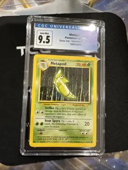 Metapod Pokemon (2000) Base Set-unlimited-54/102 1999-2000 - Image 2