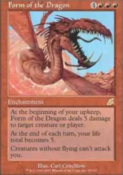 Form of the Dragon ~ Lightly Played Scourge MTG Magic UltimateMTG Red Card - Image 1