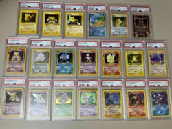 1999 GAME & 2000 ROCKET -Lot of 20 PSA graded pokemon - w/ Dark Charizard - Image 1