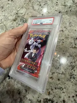 PSA 9 2025 Pokemon SV Destined Rivals Giovanni And Mewtwo Graded Booster Pack - Image 4