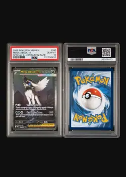 2025 POKEMON MEGA EVOLUTION SPECIAL ILLUSTRATION RARE #180 MEGA ABSOL EX PSA 10 - Image 3