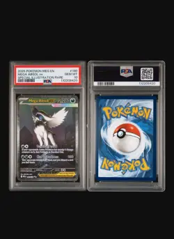 2025 POKEMON MEGA EVOLUTION SPECIAL ILLUSTRATION RARE #180 MEGA ABSOL EX PSA 10 - Image 4