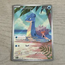 Pokemon Misty's Lapras 194/182 Destined Rivals Holo Illustration Rare NM/MINT - Image 1
