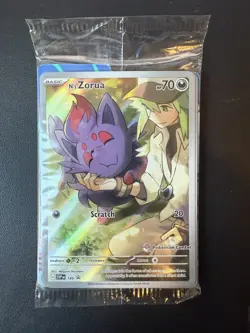 N’s Zorua SVP 189 Journey Together Pokemon Center Stamped Promo SEALED - Image 1