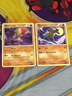 D945 POKEMON TCG CALL OF LEGENDS HITMONLEE 58 HITMONCHAN 57 MP-DMG - Image 1