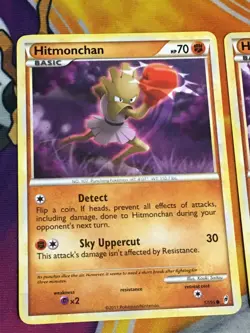 D945 POKEMON TCG CALL OF LEGENDS HITMONLEE 58 HITMONCHAN 57 MP-DMG - Image 2