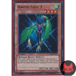 Yugioh Harpie Lady 3 LCJW-EN092 Super Rare 1st Edition NM - Image 1