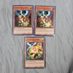 x3 Yugioh Droll & Lock Bird - RA02-EN006 - Ultra Rare - 1st Edition NM - Image 2