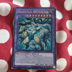 JUSH-EN006 Dracotail Arthalion Ultra Rare 1st Ed YuGiOh - Image 1