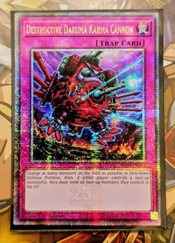 Destructive Daruma Karma Cannon (Quarter Century Secret Rare) -RA04-EN103-YuGiOh - Image 1