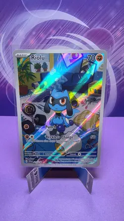 Pokemon TCG Riolu Illustration Rare Card 215/198 Sv01 Scarlet & Violet Base Set - Image 1