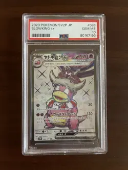 PSA 10 Gem Mint Slowking EX 086/071 Snow Hazard 2023 Japanese Graded Card - Image 1