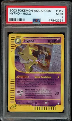 PSA 9 Hypno H12/H32 Aquapolis E Series 2003 Pokemon Card Holo MINT - Image 1