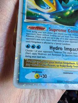 Empoleon LV. X DP11 NM Foil Promo Rare Pokemon Card - Image 5