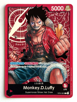 One Piece - L Leader Card Lot of 3 Monkey.D.Luffy Vinsmoke Reiju Trafalgar Law - Image 2