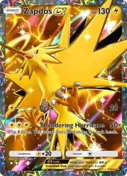 Pokemon TCG Pocket - ZAPDOS ex ?? FULL ART DIGITAL CARD - TRADE - Image 1