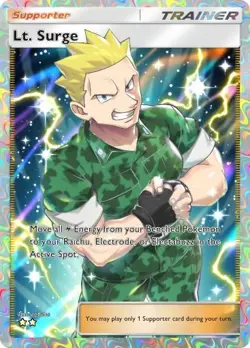 Pokemon TCG Pocket - LT. SURGE ?? FULL ART DIGITAL CARD - TRADE - Image 1