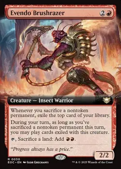 Evendo Brushrazer X1 EXTENDED ART -NM/M- Commander: Edge of Eternities - Image 1