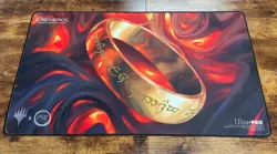 MTG The One Ring Playmat 2023 GenCon Gold Foil The Lord of the Rings - Image 1