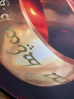 MTG The One Ring Playmat 2023 GenCon Gold Foil The Lord of the Rings - Image 4