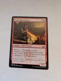 Witty Roastmaster Streets of New Capenna Regular MTG NM - Image 1