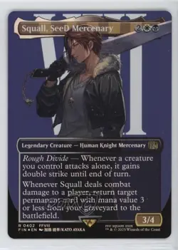 Squall SeeD Mercenary (Borderless Number) Foil #0402 4t6 - Image 1