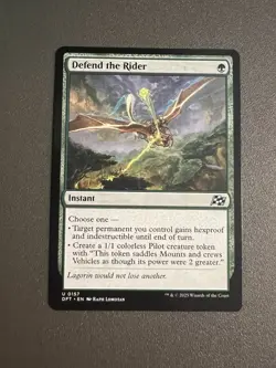 NM Defend the Rider, MTG, Aetherdrift, Magic the Gathering, 157 - Image 1