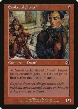Enslaved Dwarf Torment MTG NM - Image 1